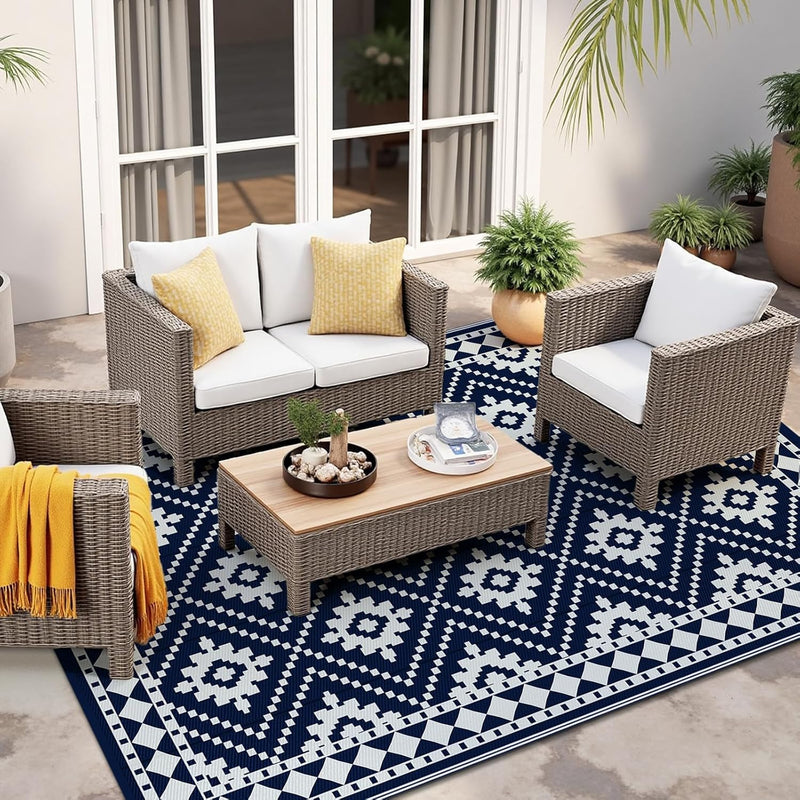 Outdoor Rug Waterproof Large