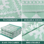 Outdoor Rug Waterproof Large