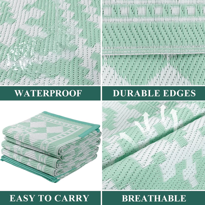Outdoor Rug Waterproof Large