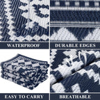 Outdoor Rug Waterproof Large