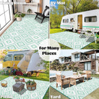 Outdoor Rug Waterproof Large