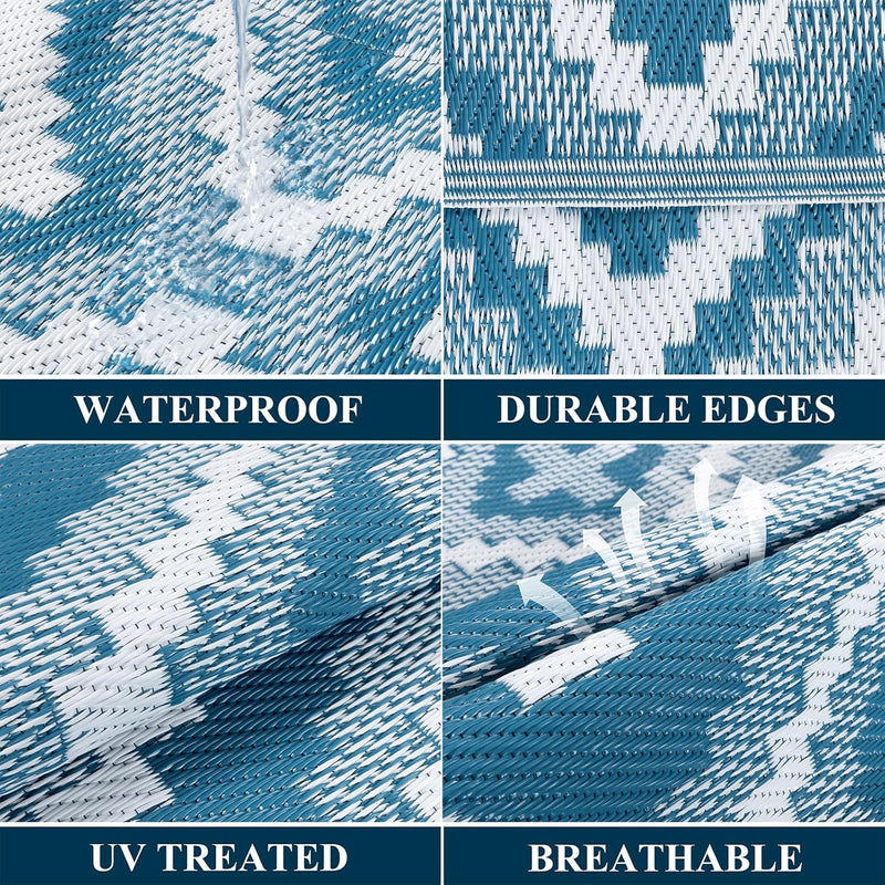 Outdoor Rug Waterproof Large