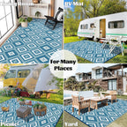 Outdoor Rug Waterproof Large