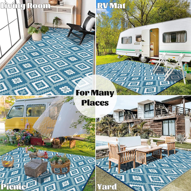 Outdoor Rug Waterproof Large