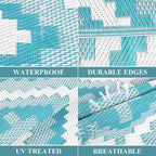 Outdoor Rug Waterproof Large