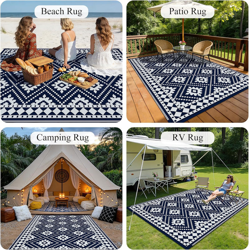 Outdoor Rug Waterproof Large