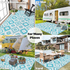 Outdoor Rug Waterproof Large