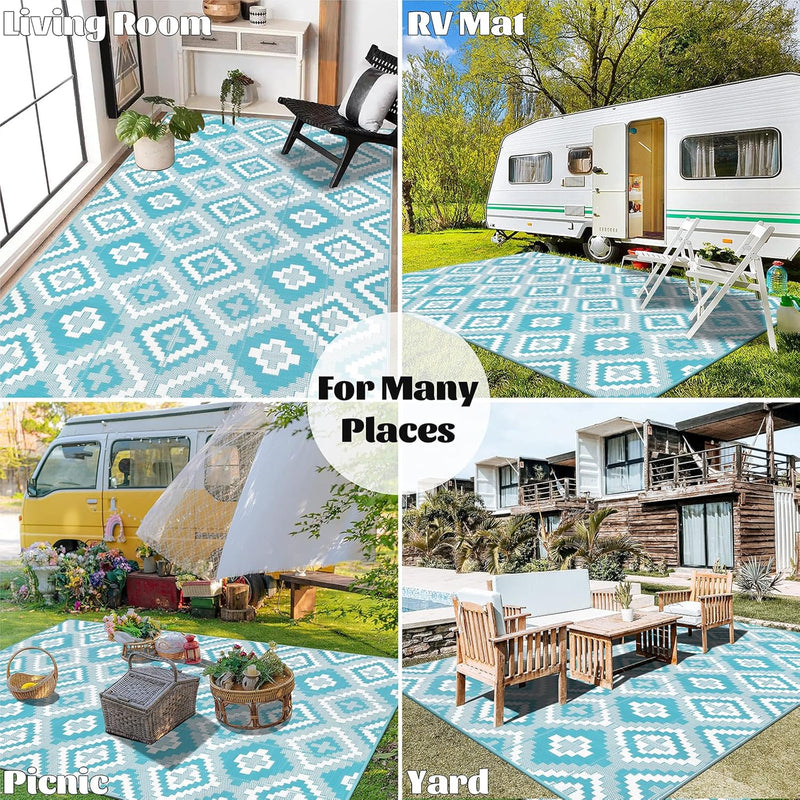 Outdoor Rug Waterproof Large