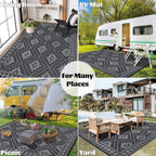Outdoor Rug Waterproof Large