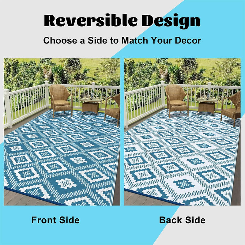 Outdoor Rug Waterproof Large
