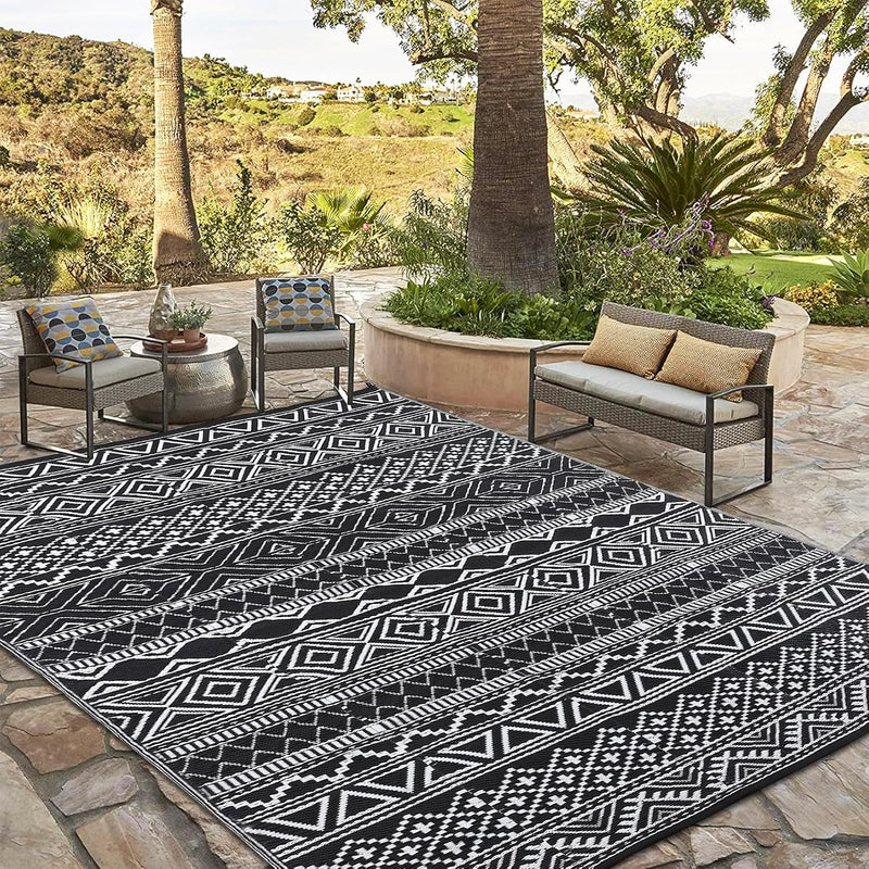 Outdoor Rug Waterproof Reversible
