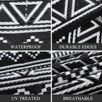 Outdoor Rug Waterproof Reversible