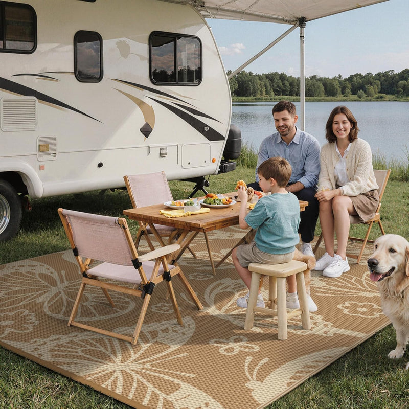 Outdoor Rug Waterproof Reversible Garden Carpet UV