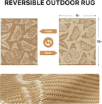 Outdoor Rug Waterproof Reversible Garden Carpet UV