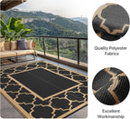 Outdoor Rug Waterproof Reversible Washable