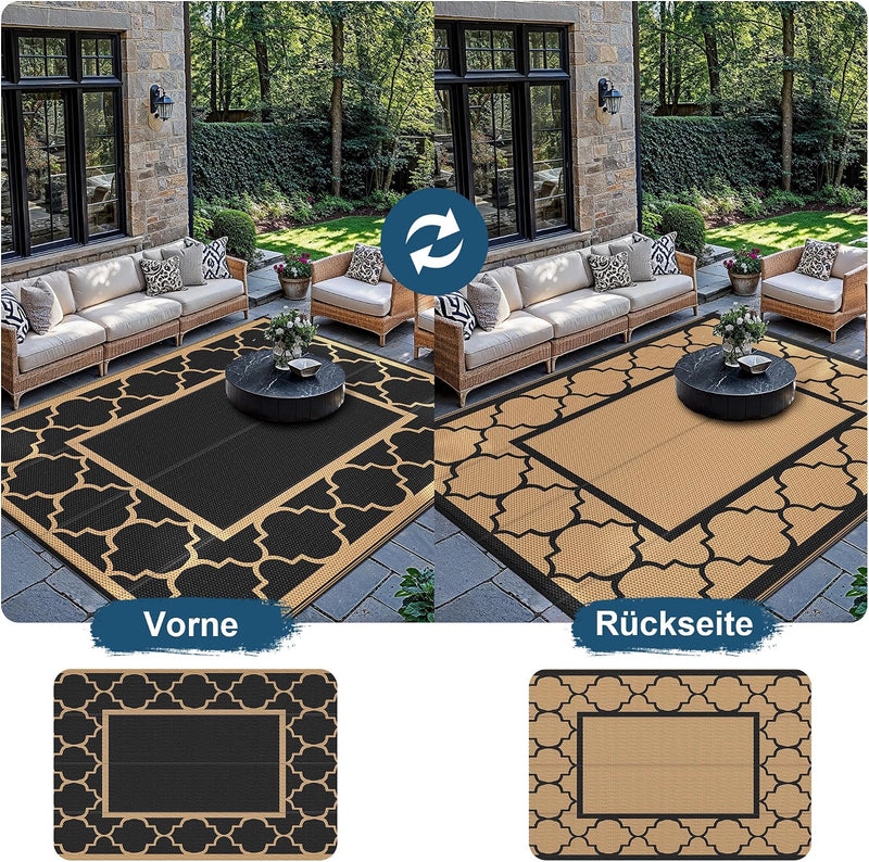 Outdoor Rug Waterproof Reversible Washable