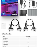Outdoor Smart String Lights2 30m Dimmable Rgbicw Lights