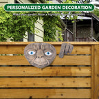 Outdoor Statues Tree Face Garden Ornaments Alien Decoration