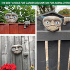 Outdoor Statues Tree Face Garden Ornaments Alien Decoration