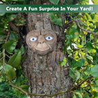 Outdoor Statues Tree Face Garden Ornaments Alien Decoration