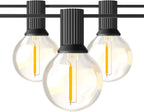 Outdoor String Lights 100FT LED Festoon Garden 30