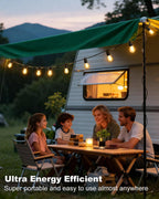 Outdoor String Lights 100FT LED Festoon Garden 30