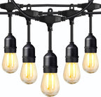 Outdoor String Lights 100FT LED Festoon Garden 30