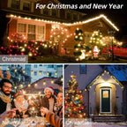 Outdoor String Lights 100FT LED Festoon Garden 30