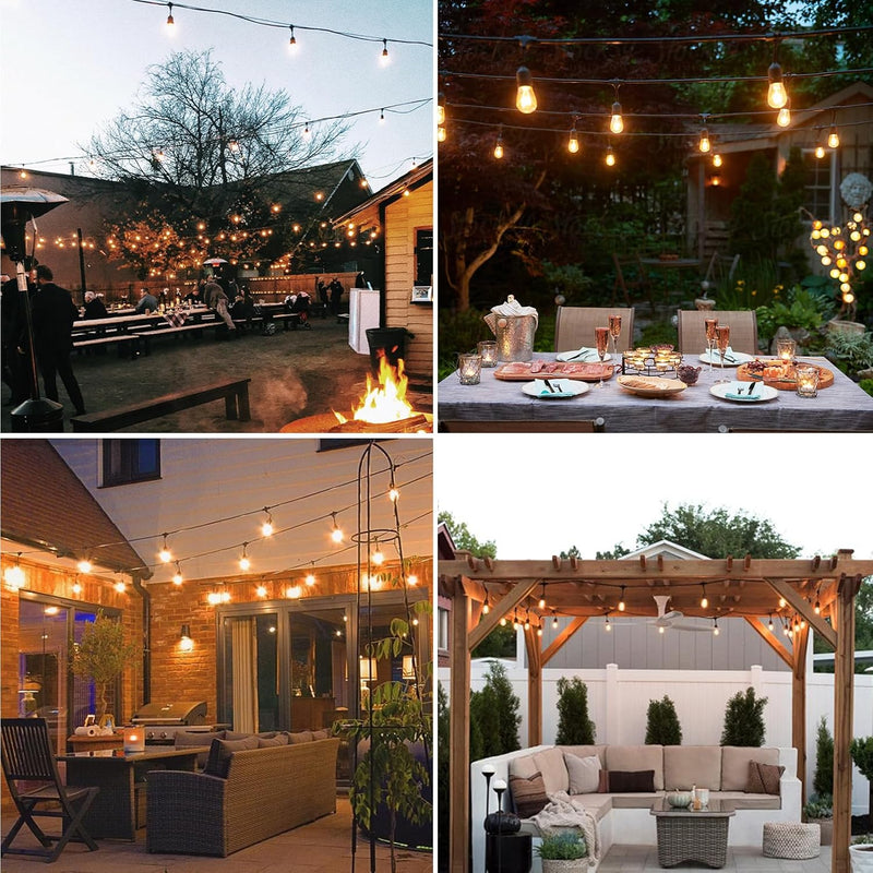 100FT Festoon Lights Mains Powered