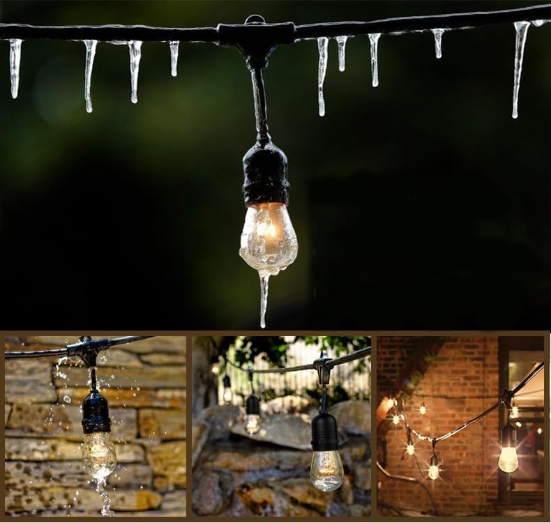 Outdoor String Lights LED 15m S14 48FT Festoon