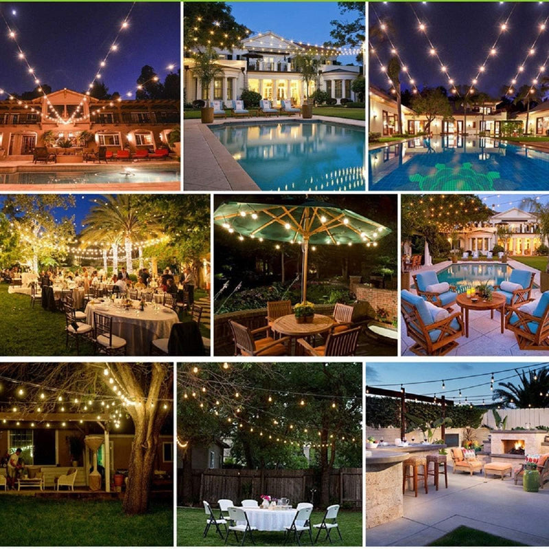 Outdoor String Lights LED 15m S14 48FT Festoon