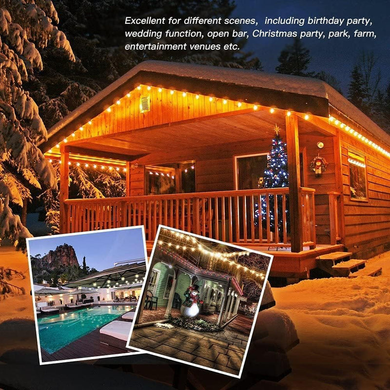 Outdoor String Lights LED 15m S14 48FT Festoon