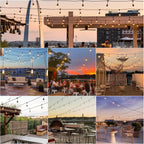 Outdoor String Lights LED 15m S14 48FT Festoon