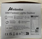 Outdoor String Lights LED Mains 30 Meters Festoon