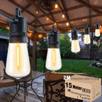 Outdoor String Lights LED Mains 30 Meters Festoon