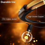 Outdoor String Lights Main Powered 60m Linkable Festoon