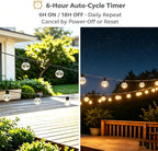 Outdoor String Lights Main Powered 60m Linkable Festoon