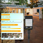 Outdoor String Lights Main Powered 60m Linkable Festoon