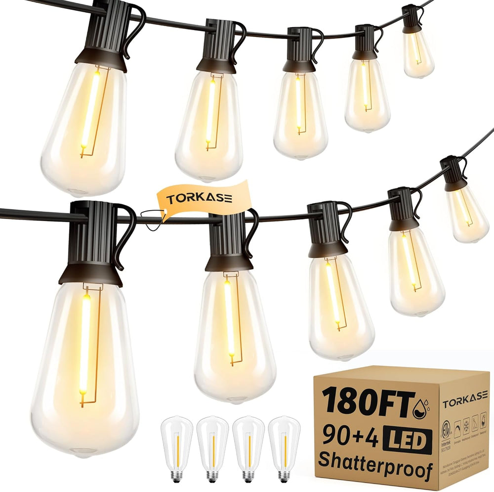 Outdoor String Lights Mains Powered 120FT 36m Garden