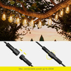 Outdoor String Lights Mains Powered 120FT 36m Garden