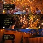 Outdoor String Lights Mains Powered 120FT 36m Garden