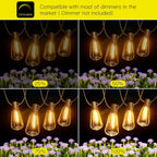 Outdoor String Lights Mains Powered 120FT 36m Garden