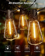Outdoor String Lights Mains Powered 180FT Garden Festoon