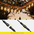 Outdoor String Lights Mains Powered 180FT Garden Festoon