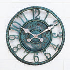 Outdoor Wall Clock 12 in Outside Waterproof Garden