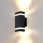 Outdoor Wall Light Mains Powered Up and Down
