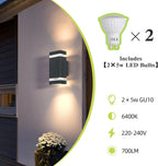 Outdoor Wall Light Mains Powered Up and Down