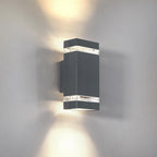 Outdoor Wall Light Mains Powered Up and Down