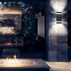 Outdoor Wall Light Mains Powered Up and Down