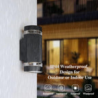 Outdoor Wall Light Mains Powered Up and Down